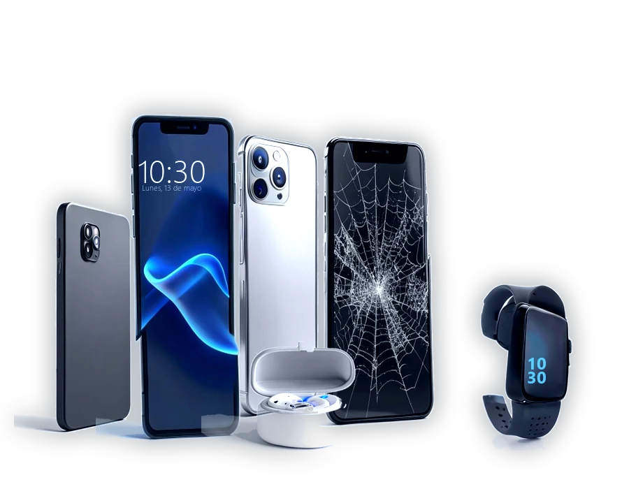 Celulares, audífonos y smartwatch de la promoción